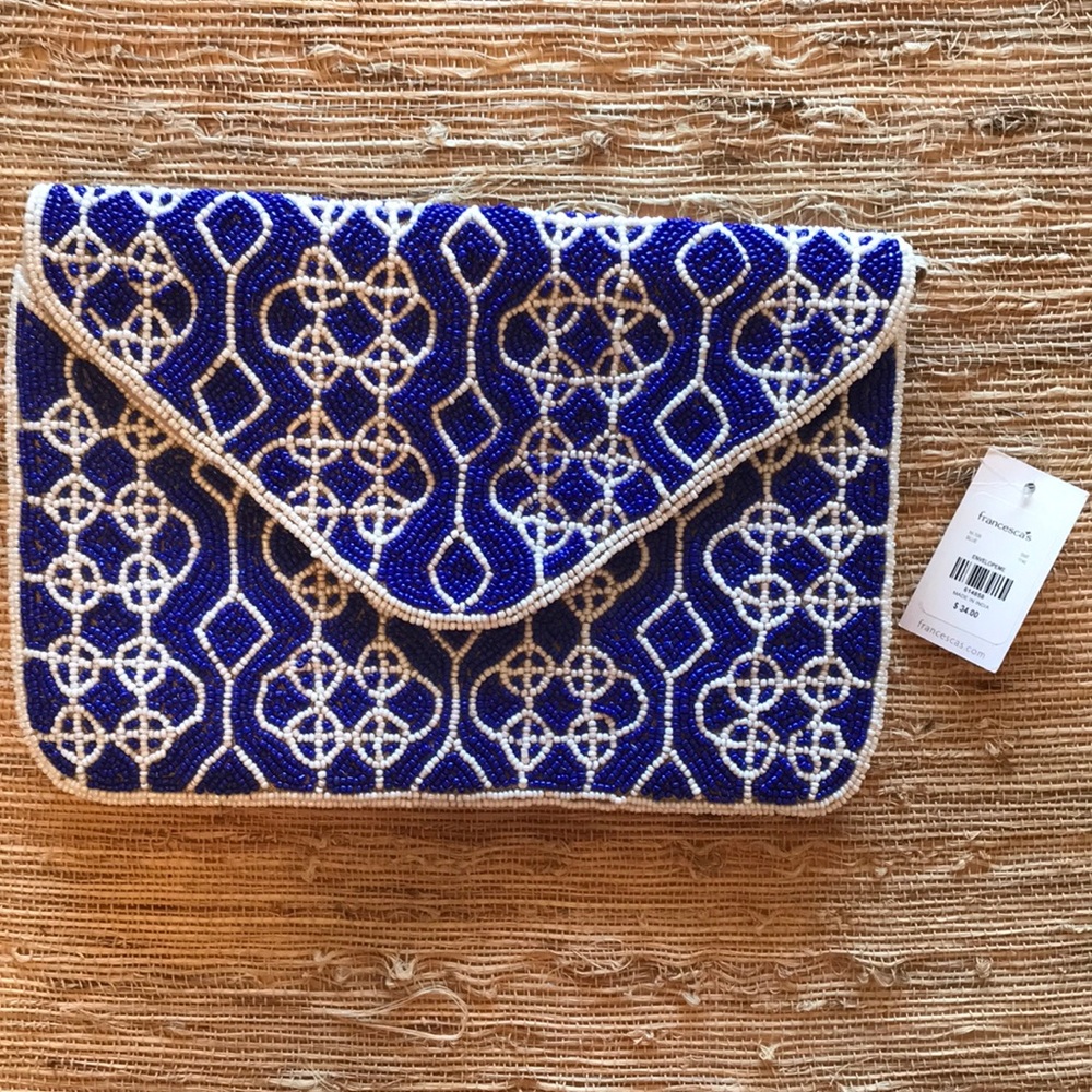 NWT Beaded clutch